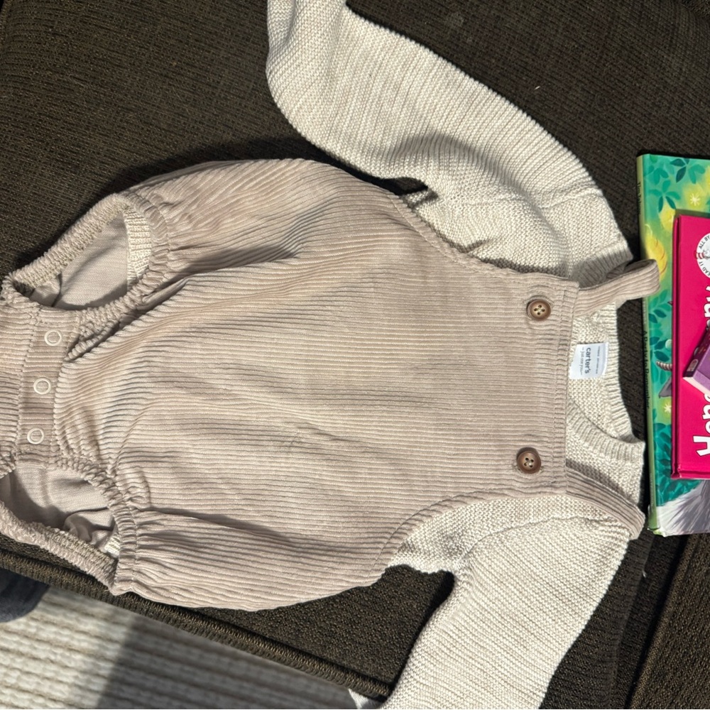 Carter's Beige Corduroy One Piece